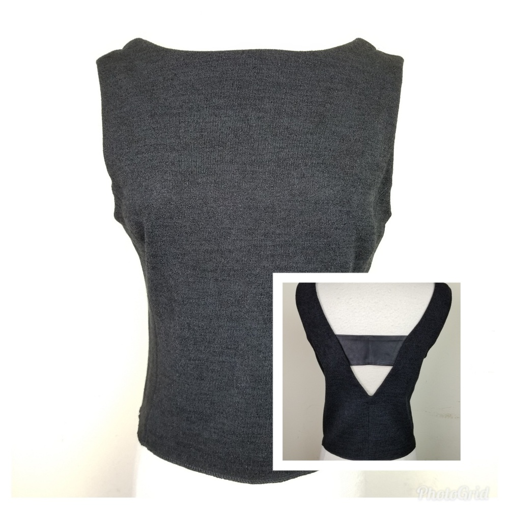 Banana republic KNIT deep V back tailored sweater